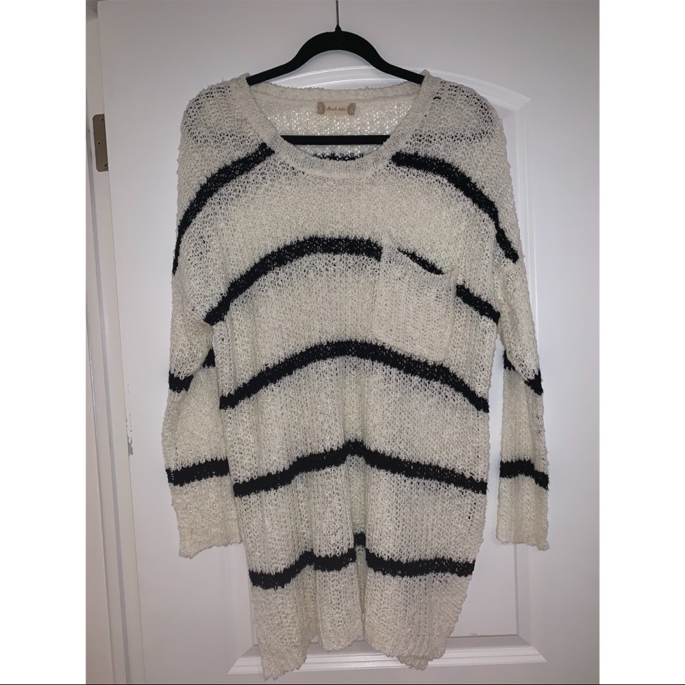 Oversized striped sweater